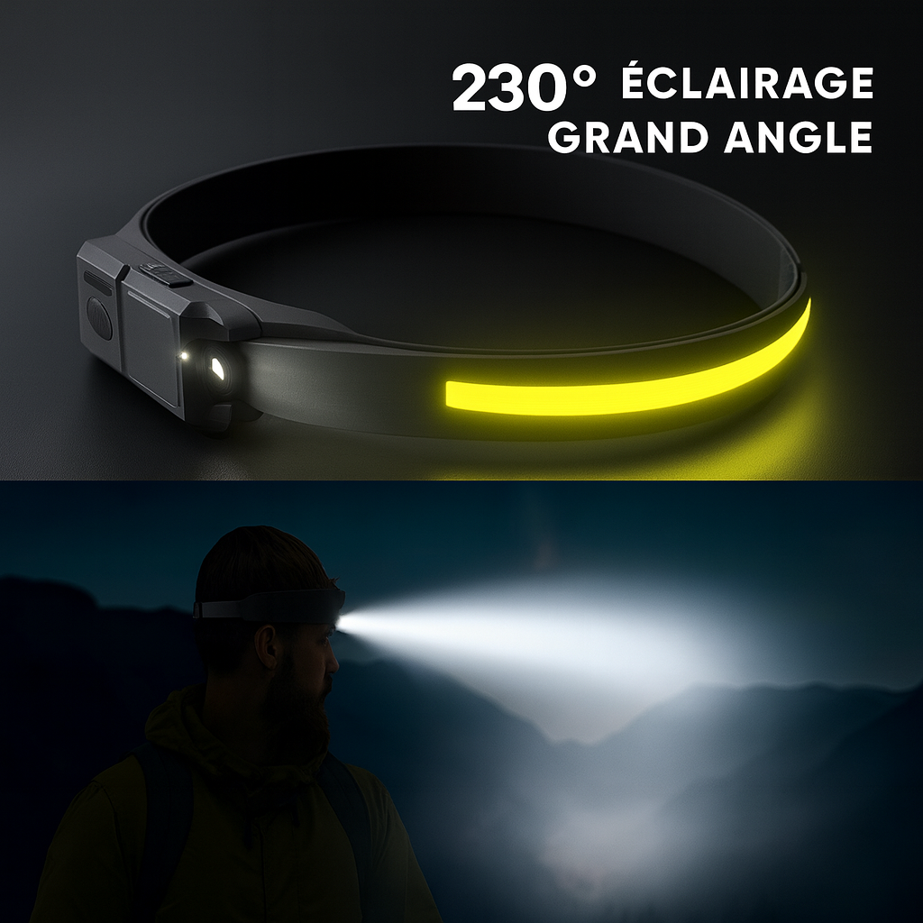 AdventureLight - Lampe frontale LED 230°